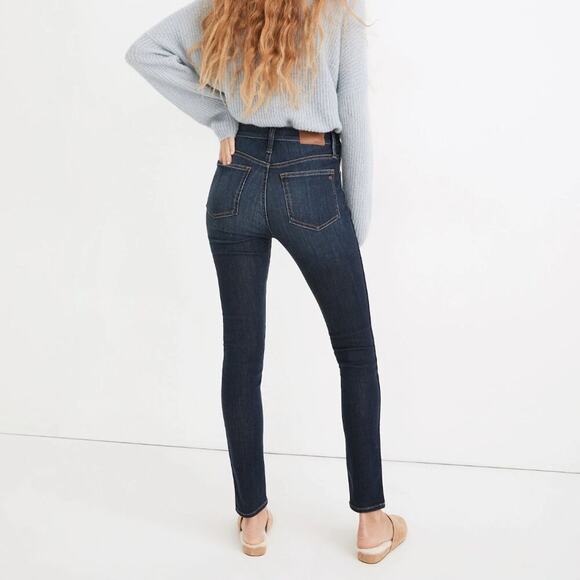 Madewell 10" High Rise Skinny Jean in Woodland Wash 29 - Picture 2 of 9